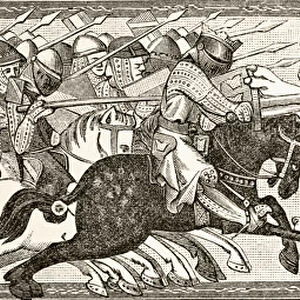 How Alexander did battle with white lions as big as bulls, after a miniature in a