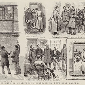 The Delights of Christmas, a Serenade by Hand-Bell Players (engraving)