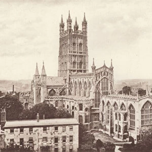 Gloucester: The Cathedral, South East (b / w photo)