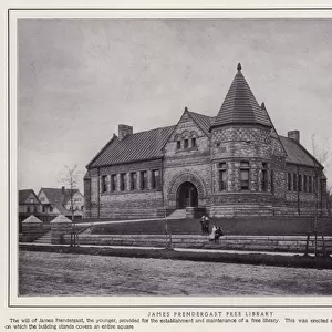 Jamestown, NY: James Prendergast Free Library (b / w photo)