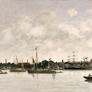The Meuse at Dordrecht, 1874 (oil on canvas)