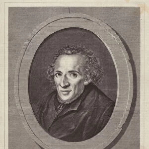 Moses Mendelssohn, German Jewish philosopher (engraving)