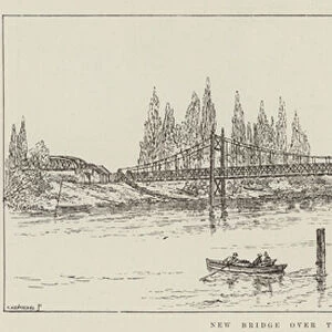 New Bridge over the Thames at Teddington (engraving)