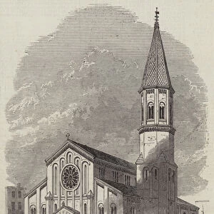 New Church of St Matthias, Bethnal-Green (engraving)
