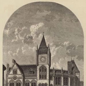 New Municipal Buildings, Reading, Berkshire (engraving)