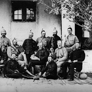 Officers and generals serving during the Second Anglo-Afghan War, 1878-80 (b / w photo)