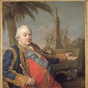 Pierre de Suffren-Saint-Tropez (1729-88) Vice Admiral of France (oil on canvas)