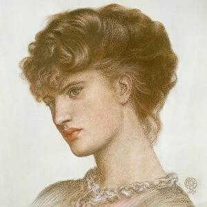 Portrait of Aglaia Coronio (nee Ionides) 1870 (chalk on paper)
