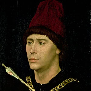 Portrait of Antoine (1421 / 22-1504) bastard of Burgundy, Knight of the Order of the Golden Fleece, c
