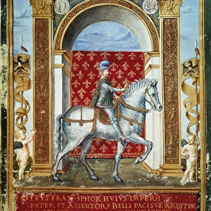 Portrait of Francesco Sforza on horseback