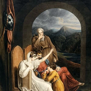 Queen Judith reciting to Alfred when a Child the Songs of the Bards describing the heroic
