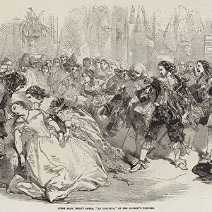Scene from La Traviata at Her Majestys Theatre, 1856 (engraving)