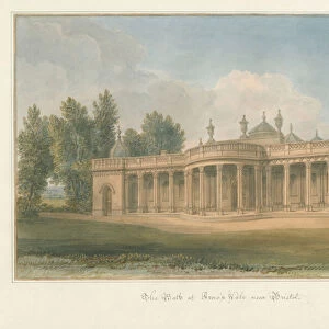 Somerset - Bristol - The Bath at Arnos Vale, 1827 (w / c on paper)