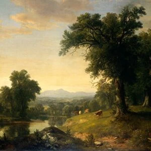 Asher Brown Durand, A Pastoral Scene, American, 1796-1886, 1858, oil on canvas