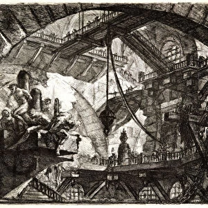 Giovanni Battista Piranesi (Italian, 1720 - 1778). Prisoners on a Projecting Platform