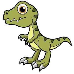 Cute illustration of a Tyrannosaurus Rex