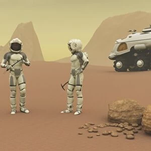 Two intrepid explorers discuss the next phase of their exploration of Mars