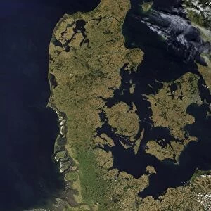 Satellite view of Denmark