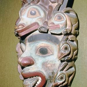 Alasa, Face Mask with fish from coming out of mouth, North American Indian