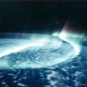 Aurora Borealis (Northern Lights) viewed from space