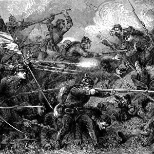 Battle of St Quentin, Franco-Prussian War, January 1871 (c1880)