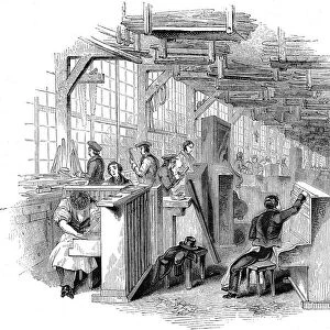 Broadwoods piano factory, Horseferry Road, Westminster, London, 1842