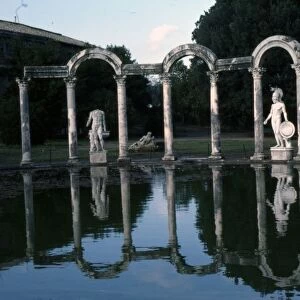 Canopus, Hadrians Villa (built 125-135), Tivoli, Italy, c20th century. Artist: CM Dixon