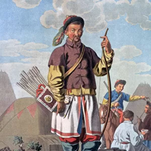 A Chinese Officer, 19th century. Artist: E Karnejeff