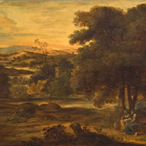 Classical Landscape, 1767-1771. Artist: Runciman, Alexander (1736-1785)