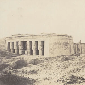 Denderah (Tentyris), Temple d Athor - Vue Generale, 1851-52