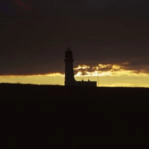 Flamborough Head, Lighthouse at Evening, 20th century. Artist: CM Dixon