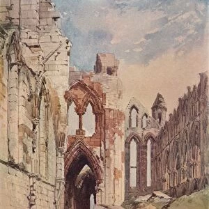 Interior of Whitby Abbey, c1915. Artist: William Callow