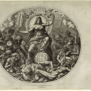 Justice, Mid of 16th century. Artist: Davent, Leon (active ca 1540-1560)