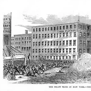 The New York Draft Riots, Second Avenue, New York City, 13-16 July 1863, (1872)