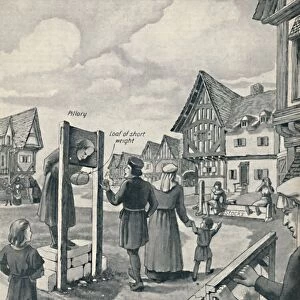 Pillory and Stocks of the Middle Ages, c1934