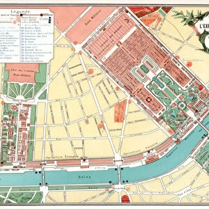 Plan of the Universal Exposition, Paris, 1889