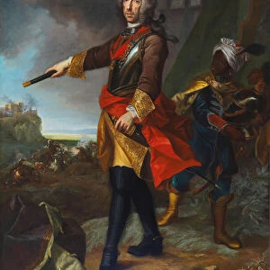 Portrait of Prince Eugene of Savoy (1663-1736). Creator: Auerbach, Johann Gottfried (1697-1753)