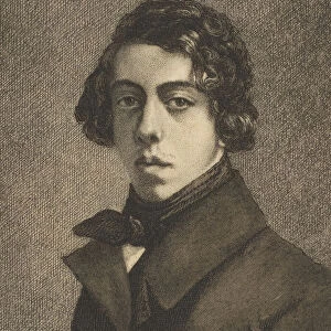 Portrait of Theodore Chasseriau, 1893. Creator: Felix Bracquemond