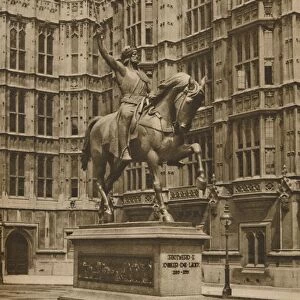 Richard The Lion-Heart on Horseback at Westminster, c1935. Creator: Arnold