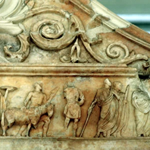 Sacrifice scene from the Ara Pacis, Rome, 9 BC