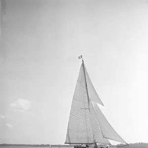 Sailing yacht Blue Peter, 1934. Creator: Kirk & Sons of Cowes