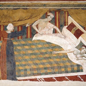 Scene of married life, ca 1306. Artist: Memmo di Filippuccio (active 1303-1345)