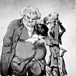 Starving poet and publisher, late 18th century. Artist: Thomas Rowlandson