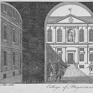 View through the gateway of the Royal College of Physicians, City of London, 1760