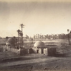 Vue de la Plaine de Thebes prise du temple de Karnac, 1867. Creator: Gustave Le Gray