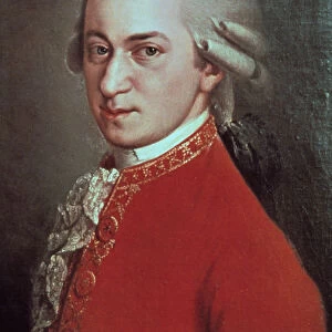 Wolfgang Amadeus Mozart, Austrian composer, c1780. Artist: Johann Nepomuk Della Croce