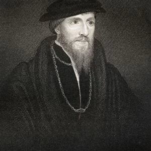 Sir Anthony Denny 1501-1549. Close Confident Of Henry Viii Proponent Of Protestant Reform At Court. From The Book "Lodges British Portraits"Published London 1823
