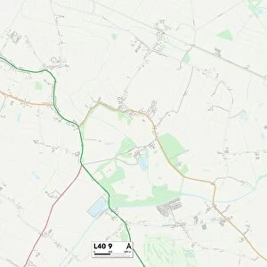 West Lancashire L40 9 Map
