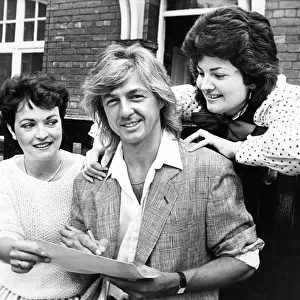 Members of Bucks Fizz - Bobby Gee signs autographs for Wendy Reddall of Gosforth