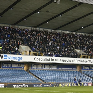 Brighton and Hove Albion Fans in Full Throat at Millwall Championship Clash (17MAR15)